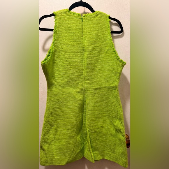 Zara blogger’ favorite Green tweed Dress - Picture 4 of 4